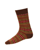 House of Cheviot Mens Fairisle Short Sock-1
