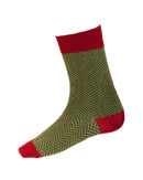 House Of Cheviot Herringbone Short Sock Mens-1