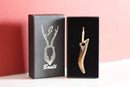 J Boult Roe Deer Antler Keyring-1