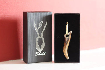 J Boult Roe Deer Antler Keyring