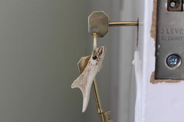 J Boult Roe Deer Antler Keyring - 0