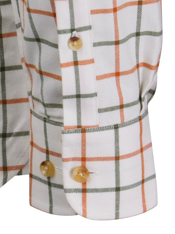 Laksen Fabian Brotted Cotton Shirt Sporting Fit