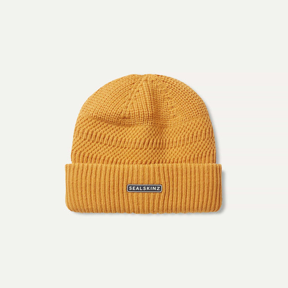 Sealskinz Gressenhall Waterproof Cold Weather Textured Stripe Roll Cuff Beanie