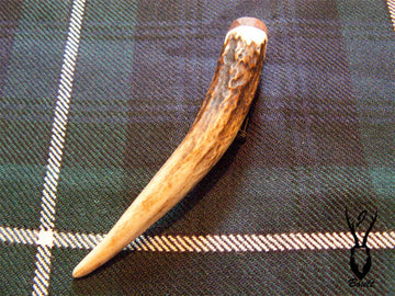 J Boult Red Deer Antler Kilt Pin