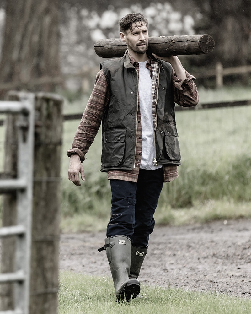 Hoggs of Fife Padded Waxed Waistcoat