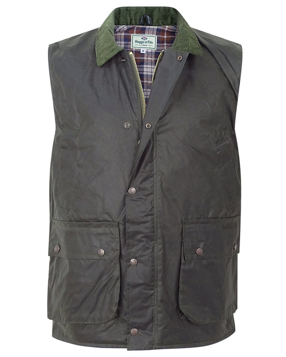 Hoggs of Fife Padded Waxed Waistcoat