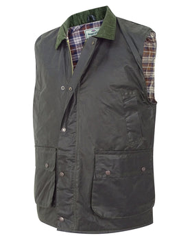 Hoggs of Fife Padded Waxed Waistcoat