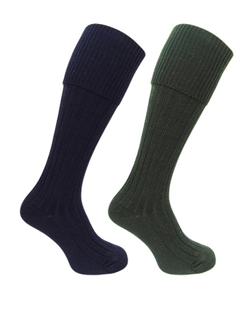 Hoggs of Fife 1902 Plain Turnover Top Stockings