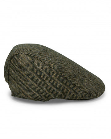 Hoggs of Fife Herringbone Waterproof Tweed Cap - 0
