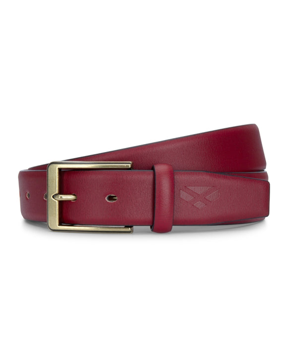 Hoggs of Fife Feathered Edge Leather Belt