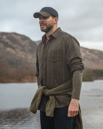 Hoggs of Fife Harris Cotton/Wool Twill Shirt - 0