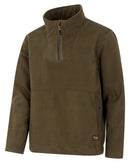 Hoggs of Fife Green King II 1/4 Zip Bonded Fleece-1