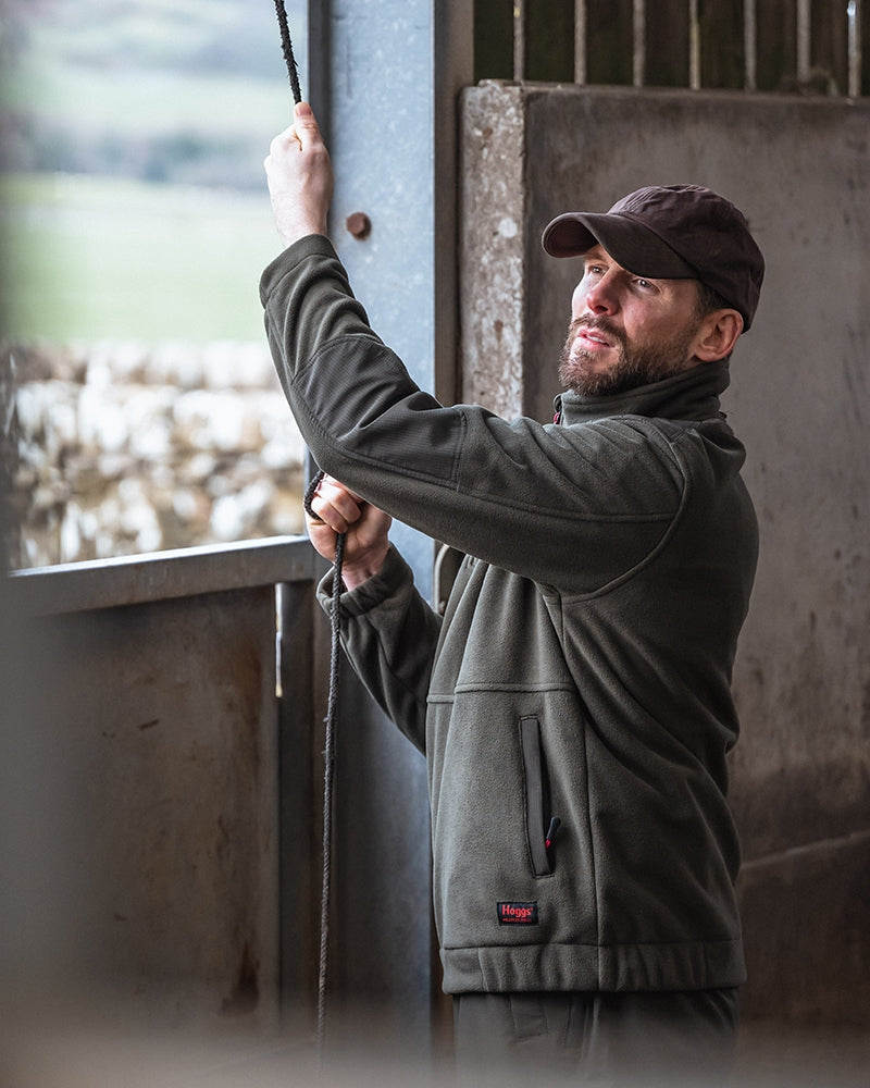 Hoggs of Fife Green King II 1/4 Zip Bonded Fleece - 0