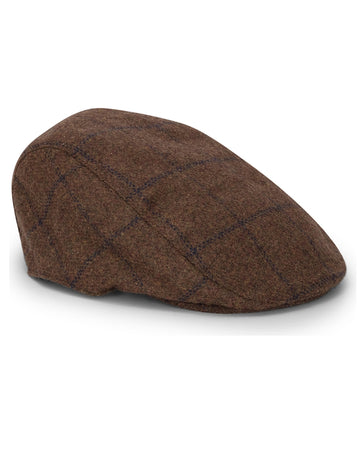 Hoggs of Fife Windowpane Waterproof Tweed Hat
