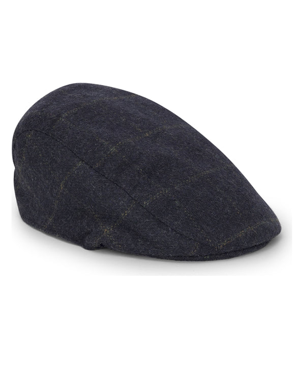 Hoggs of Fife Windowpane Waterproof Tweed Hat