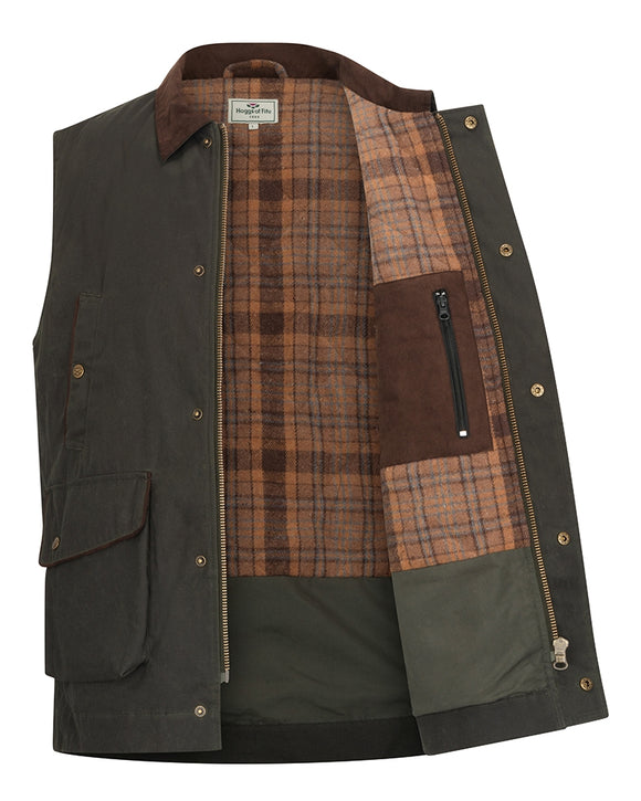 Hoggs of Fife Maxton Padded Waxed Waistcoat