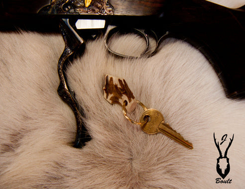 J Boult Roe Deer Antler Keyring
